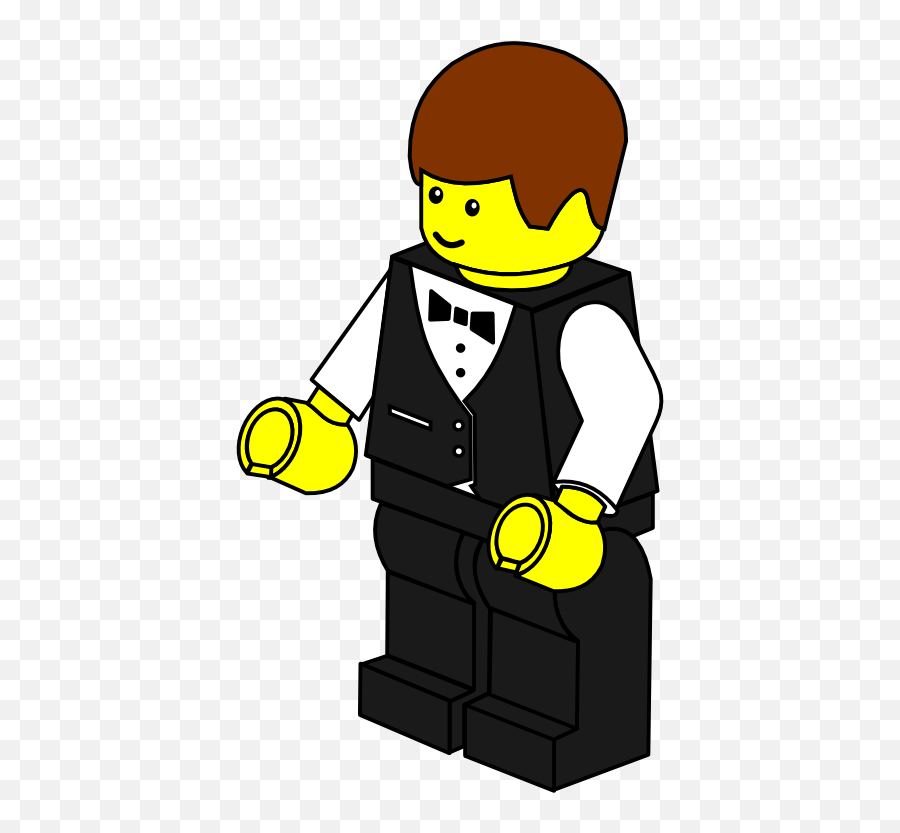 Lego Town Waiter Clipart I2clipart - Royalty Free Public Lego Builder Clip Art Emoji,Lego Emoticons Copy And Paste