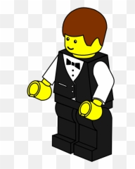 Lego Town Waiter Clipart I2clipart - Royalty Free Public Lego Builder Clip Art Emoji,Lego Emoticons Copy And Paste