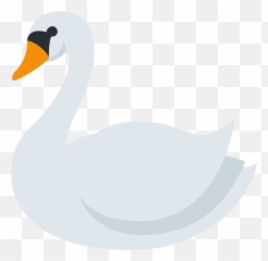 Swan Emoji Clipart - Swan Emoji Png,Goose Emoji