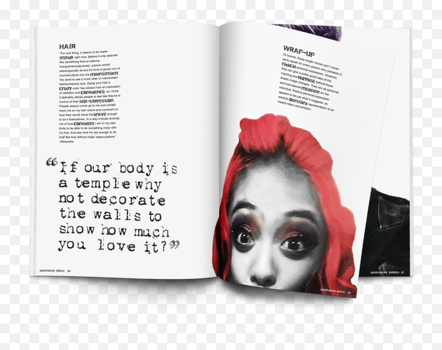 Magazine Spreads - Hair Design Emoji,Outward Image Of Inward Emotion