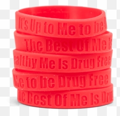 Red Ribbon Week Bracelets - Solid Emoji,Red Ribbon Week Ideas Emojis