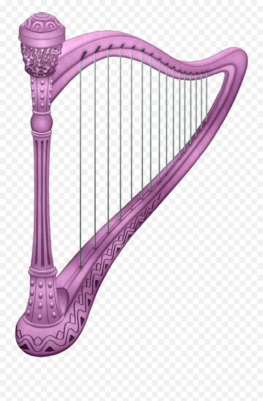 Ftestickers Harp Pink Sticker - Instrumento De Cuerdas Pulsadas Png Emoji,Harp Emoji