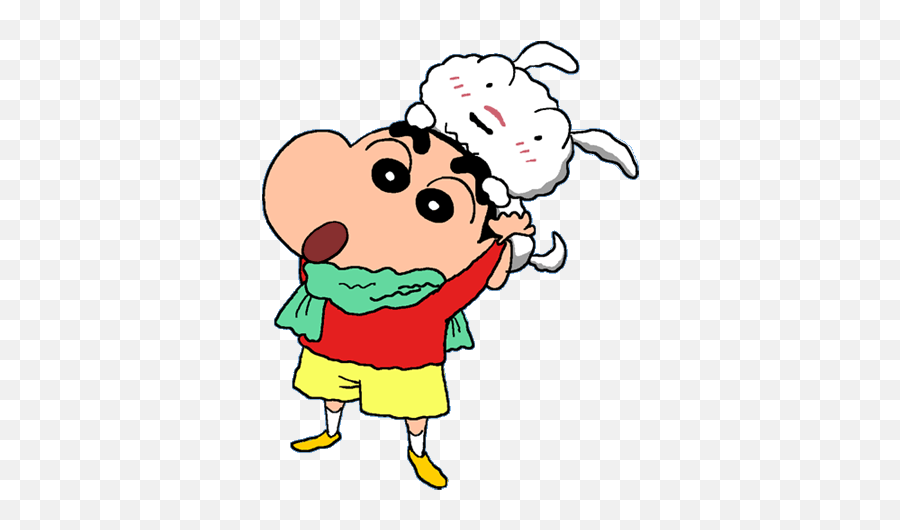 Crayon Shin Chan Sinchan Cartoon - Crayon Shin Chan And Shiro Emoji,Shinchan Emoticon