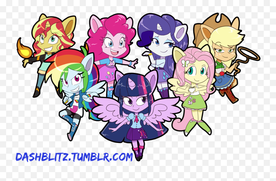 Pinkie Pie Ponied - Equestria Girls Chibi Mane 7 Emoji,Mlp Chibi Emotions