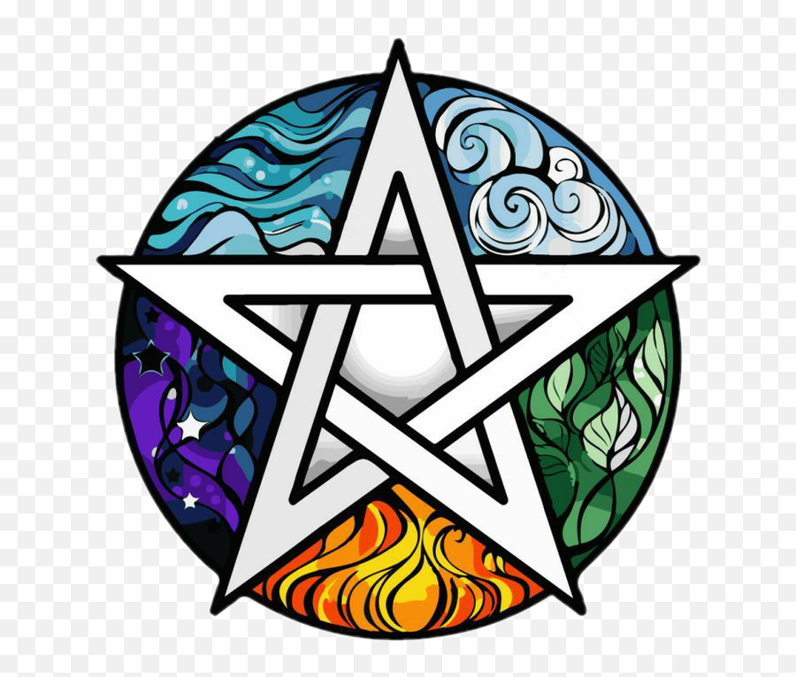 Pentagram Pentacle Witch Sticker By Nicole Klimen - Symbol Wiccan Emoji,Emojis That Can Be Used For Wiccans