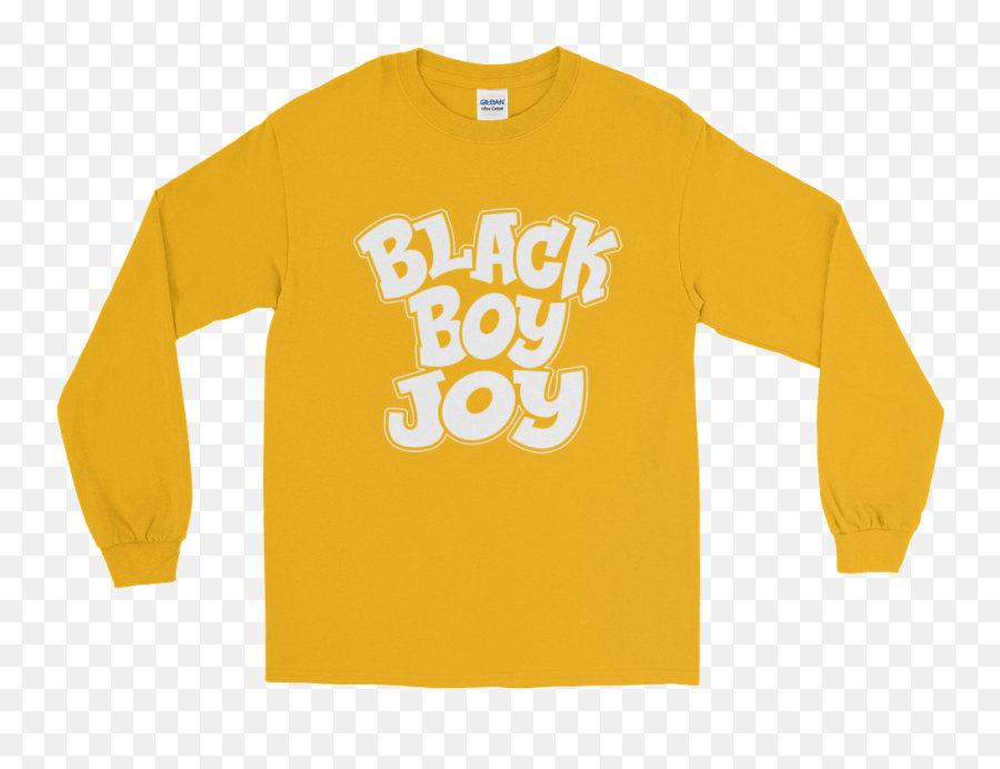 Black Boy Joy Long Sleeve Mens T - Long Sleeve Emoji,Biys Graphic Emoji Long Sleeves