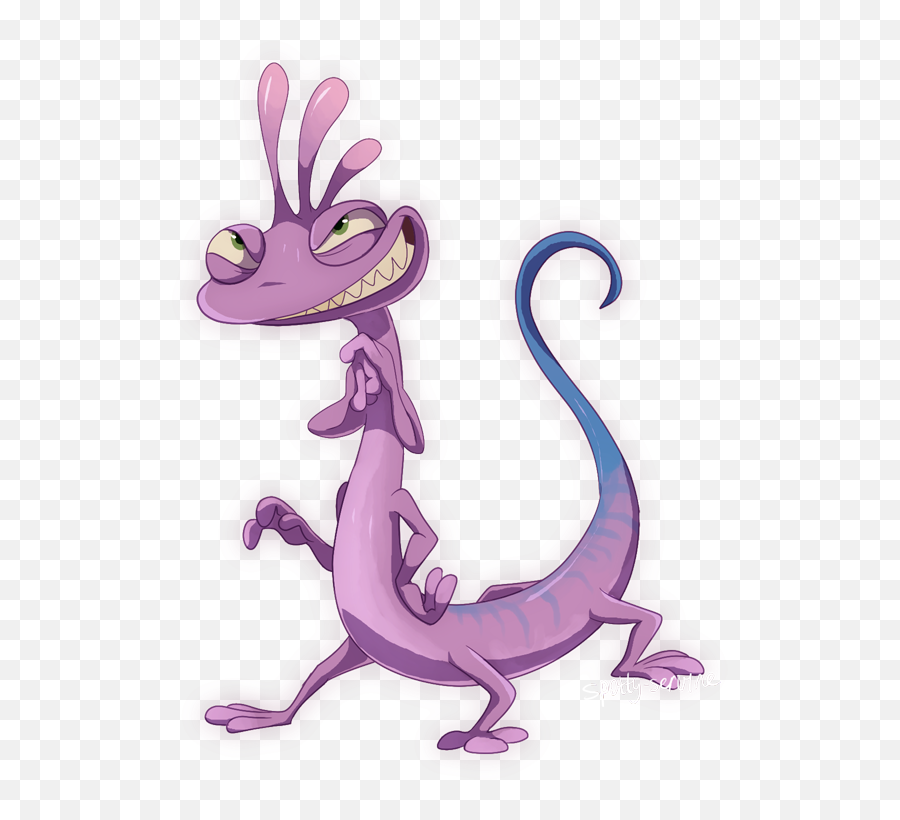 Monsters Inc Purple Lizard Png File Png Mart - Dragon Emoji,Purple Monster Emojis