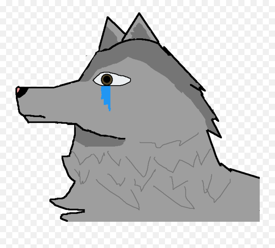 Sad Wolf Cartoon Png Download - Sad Wolf Cartoon Drawing Cartoon Drawing Of Wolf Sad Emoji,Howling Wolf Emoji