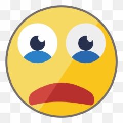 Filecrying - Emotesvg Wikimedia Commons Happy Emoji,Crying Cute Emoticon