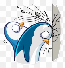 Lonely Penguin Telegram Stickers Sticker Search Emoji,Pinguin Emoji