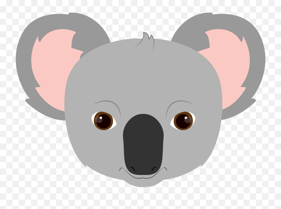 Koala Face Clipart - Koala Face Clipart Emoji,Koala Emoji Png