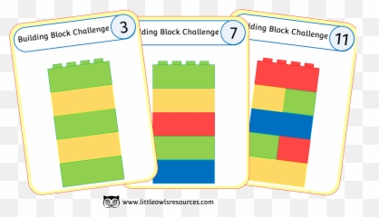 Free Building Block Challenge Printable - Building Blocks Pattern Emoji,Patterning With Emotion Cards
