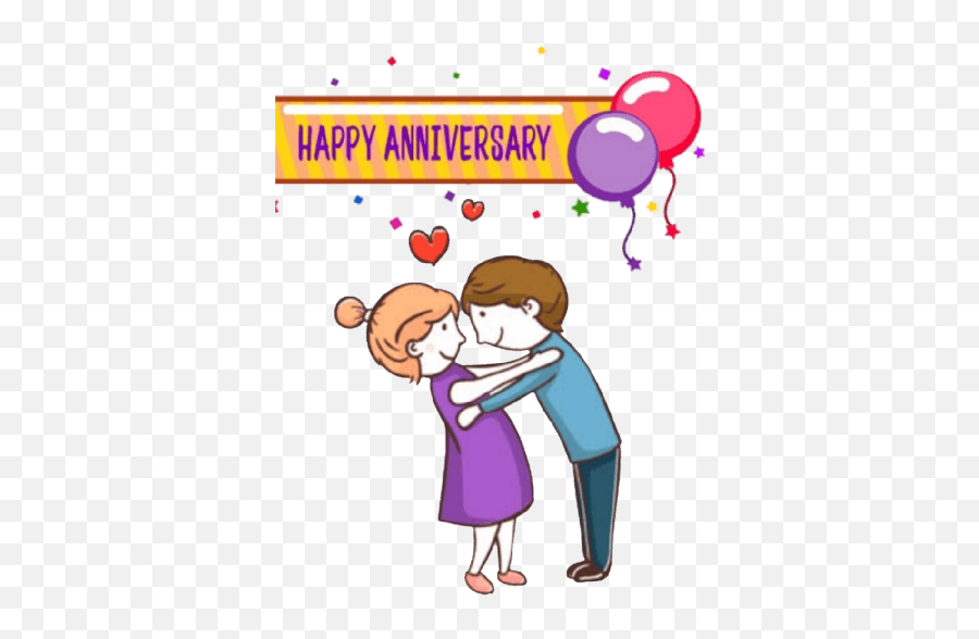 Happy Anniversary - Hug Emoji,Wedding Anniversary Emojis