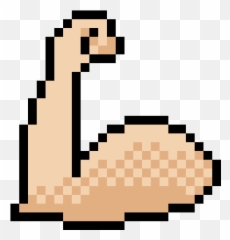 Muscle Pixel Art Maker Emoji,A Bunch Of Muscle Emojis