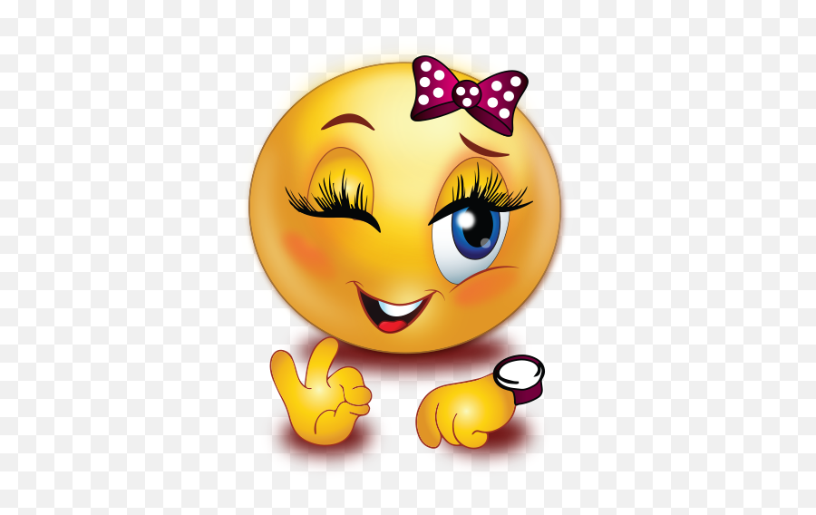 Winking Girl Perfect Timing Emoji - Transparent Sad Face Emoji,Winking Emoji