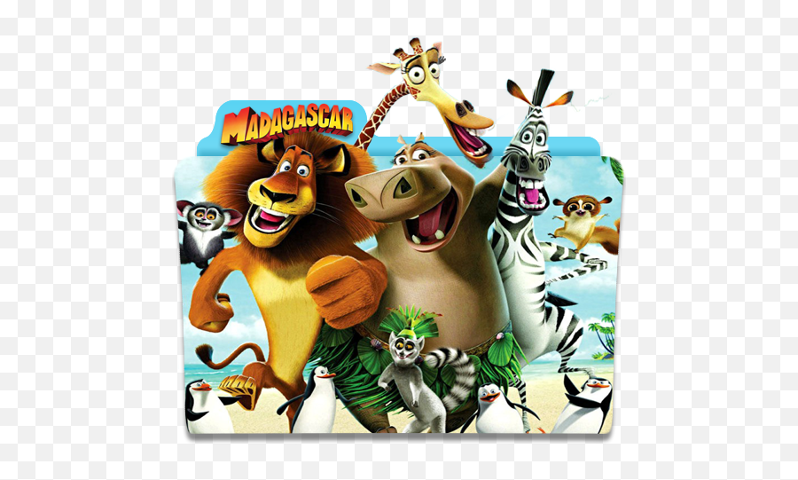 Madagascar Folder Icon - Designbust Emoji,Emojis That Moive