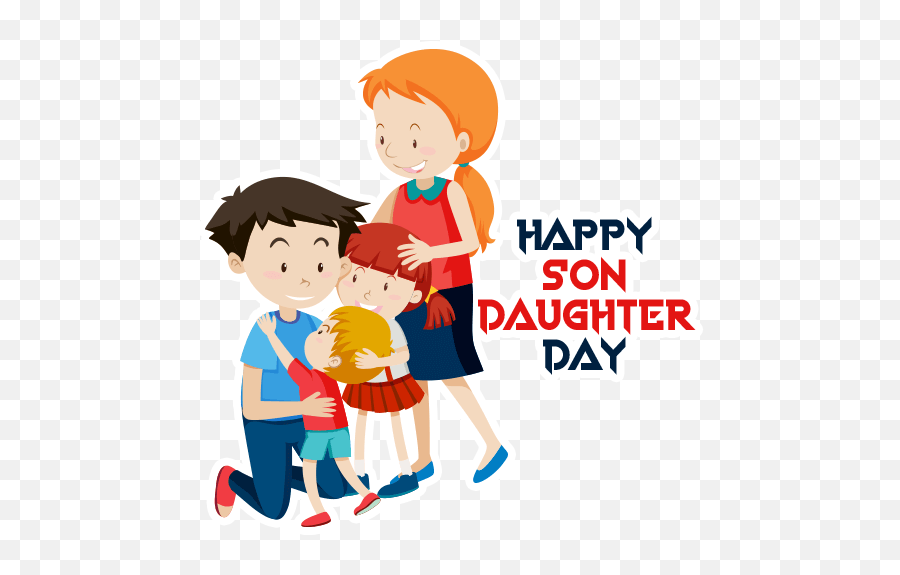 Son Daughter Day By Marcossoft - Sticker Maker For Whatsapp Emoji,Mother Son Emoji