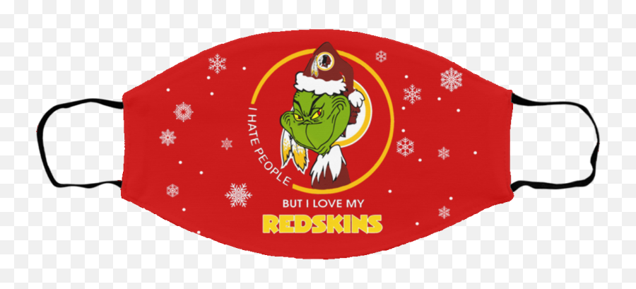 I Hate People But I Love My Washington Redskins Grinch Emoji,Reinder Emoji
