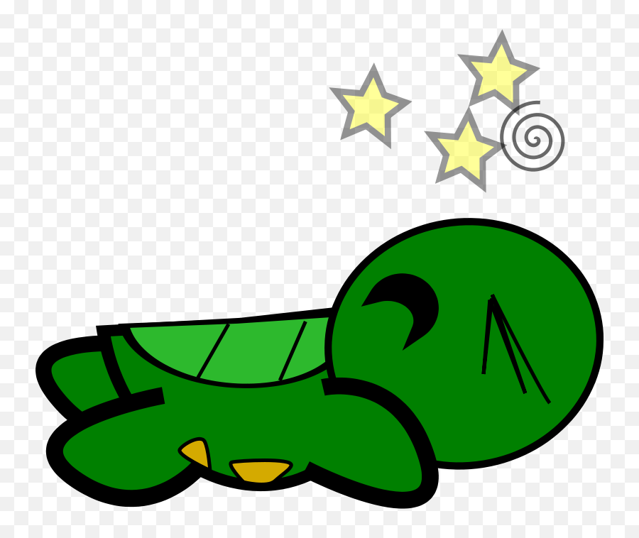 Turtle Stunned Clip Art At Clker - Animated Dead Turtle Emoji,Turtle Emoji Copy And Paste