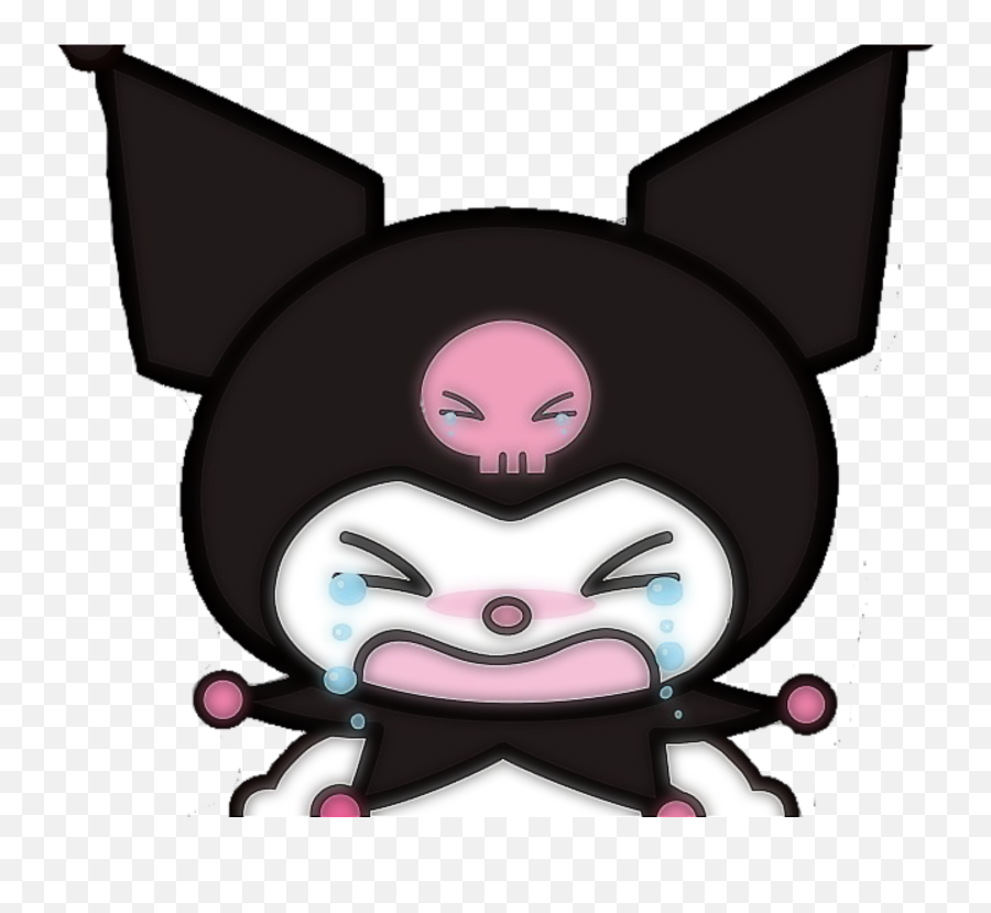 Goth Cuteaesthetic Cybergoth Sticker By Voodoo - Kuromi Hello Kitty Png Emoji,Voodoo Emoji