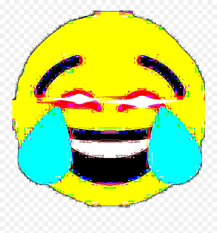Slack - Deep Fried Laughing Emoji Png,Laughing Emoji Meme.