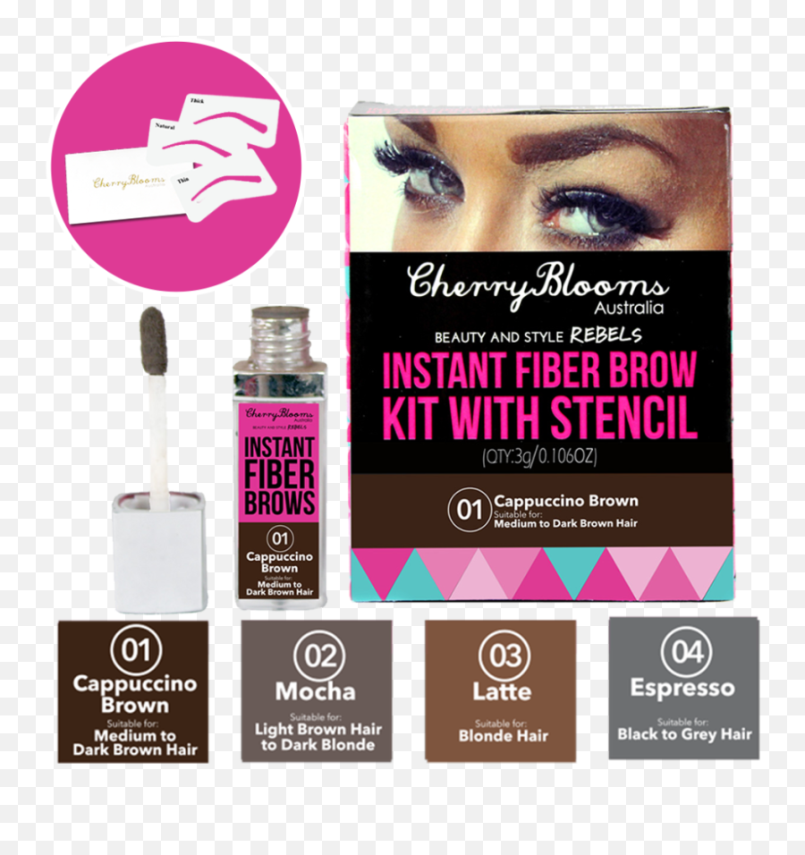 Best Eyebrow Kit For Thick Brows - Why We Love Cherry Blooms Personal Grooming Emoji,Emoji Face Stencils