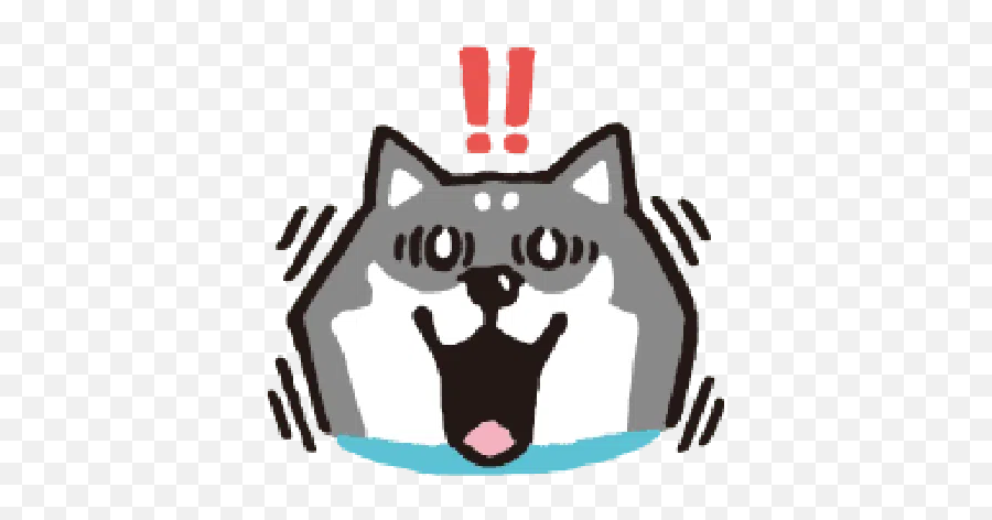 Shiba Emoji Whatsapp Stickers - Stickers Cloud Cat,Gray Cat Emoji