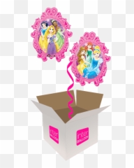Kingu0027s Lynn Helium Balloon Delivery In A Box Send Balloons - Disney Princess Mirror Foil Balloon Emoji,Emoji Party Frame
