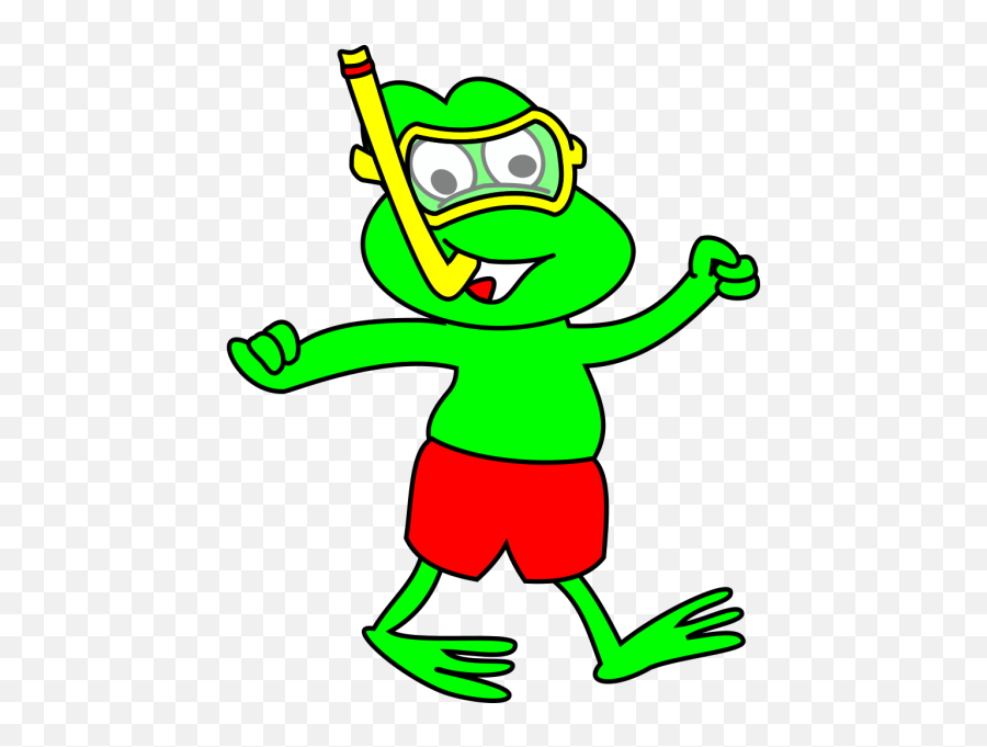 Free Photo Fun Happy Swimming Diving Snorkeling Frog - Max Pixel Frog Wearing Bathing Suit Emoji,Funny Animals Emotions