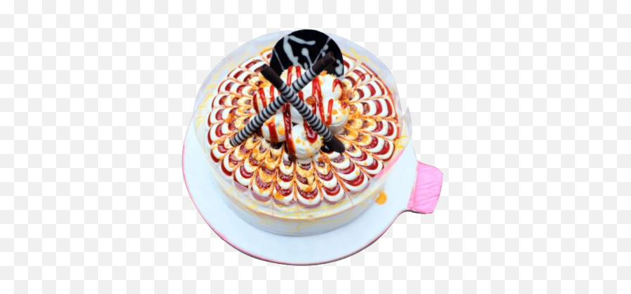 Box Of Cake - Online Cake Delivery In Faridabad Same Day Psychedelic Art Black White Emoji,Birthday Cake Emoticon Red