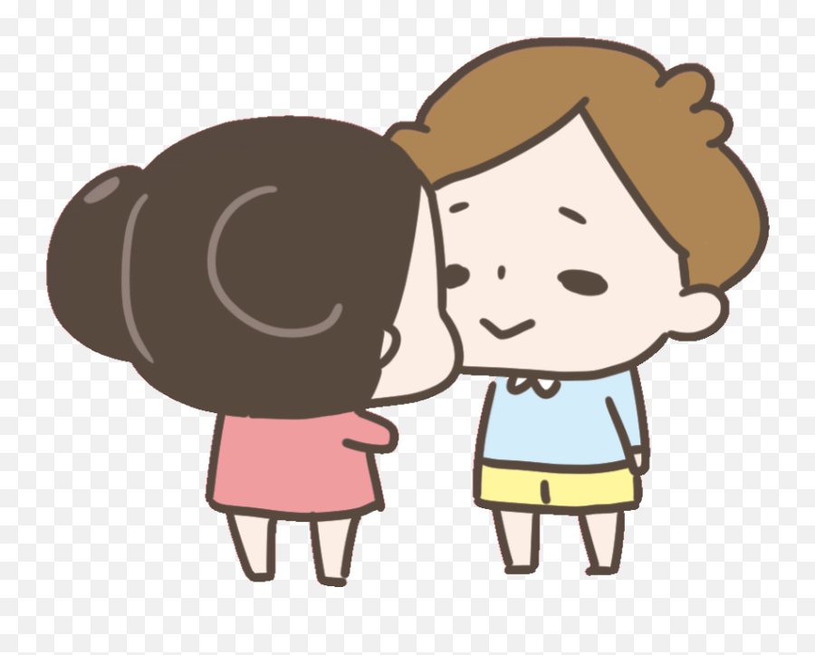 Kisses Love Sticker - Love Kiss Sticker Gif Emoji,Android Hug Emoji