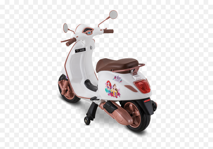 Disney Princess Vespa Scooter - Kid Trax Disney Princess 6v Vespa Scooter Emoji,Emotion Moped Parts