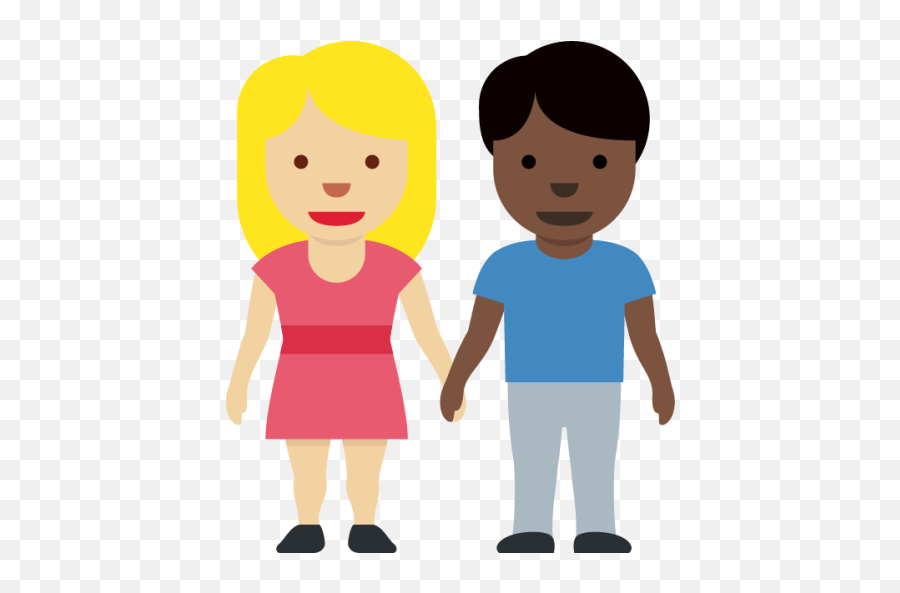 Medium - Girl And Man Holding Hands Emoji,Bell Man Emoji