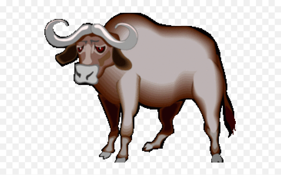 African Buffalo Clipart Cape Buffalo - Clipart Buffalo Emoji,Buffalo Bills Emoji