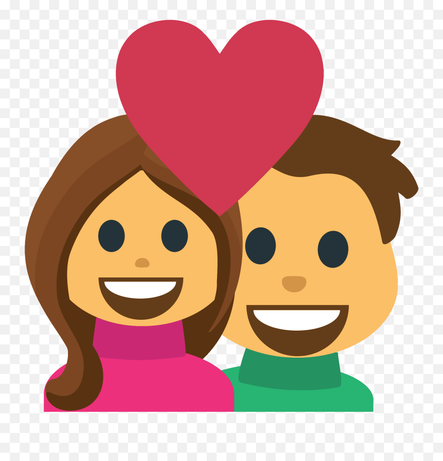 Pareja Enamorada Clipart Dibujos Animados Descargar Gratis - Portable Network Graphics Emoji,Emojis Pareja