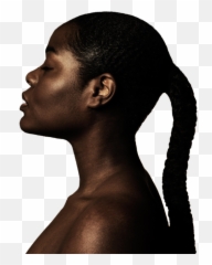 African Ancestry - Black Girl Side Profile Emoji,Black & White Emoticons Feelings