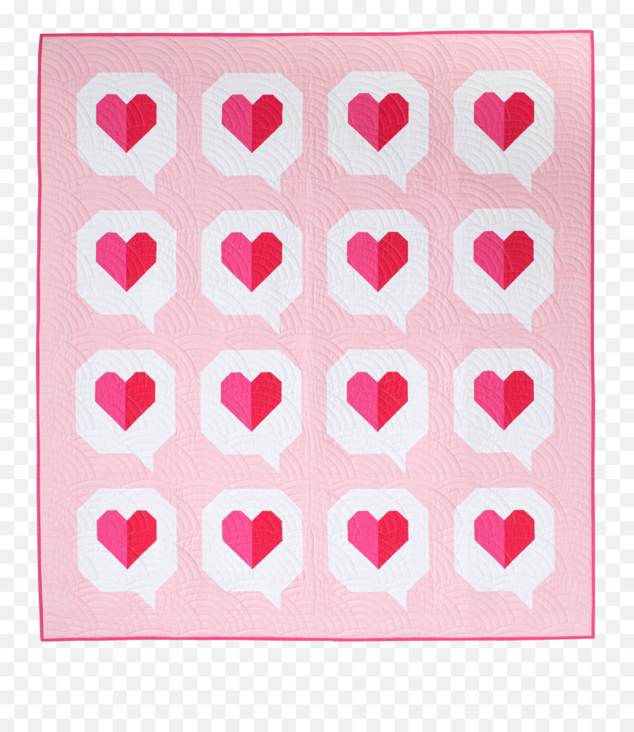 I Heart You Quilt Pattern - Heart You Quilt Pattern Emoji,Pure Emotions By Fresh Cut Quilts
