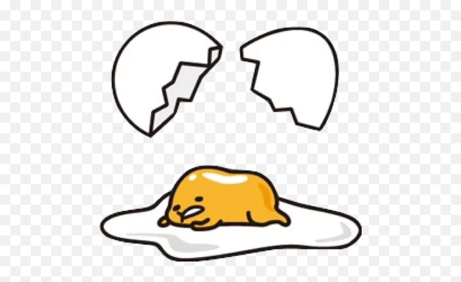 Sticker Maker - Broken Egg Gudetama Png Emoji,Gudetama Emoticons