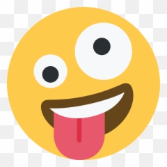 Zany Face Emoji - Zany Face,Crazy Emoji