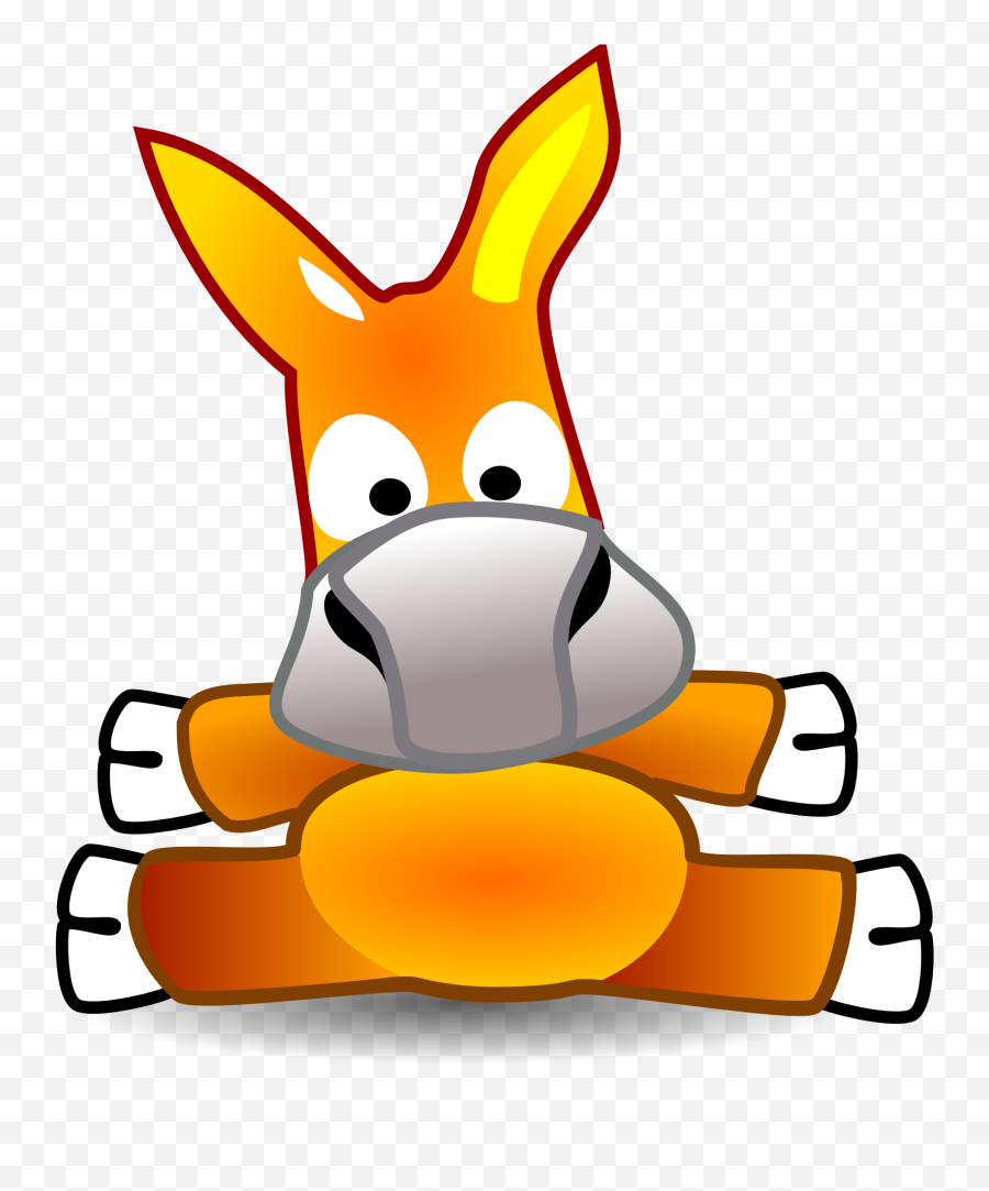 Cartoon Orange Donkey Free Image Download - Logo Burro Emoji,Animal Emotions Cartoon