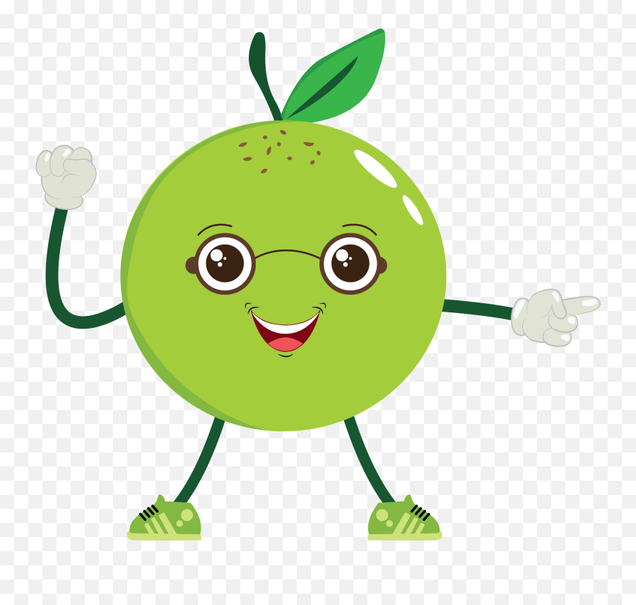 Kawaii Fruits Pomelo Cute Design - Happy Emoji,Sarcastic Kawaii Emoticon