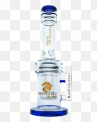 Tsunami Large Triple Inverted Honeycomb Big Bong - Tsunami Breaking Bad Bong Emoji,Triple Heart Emoji Transparent