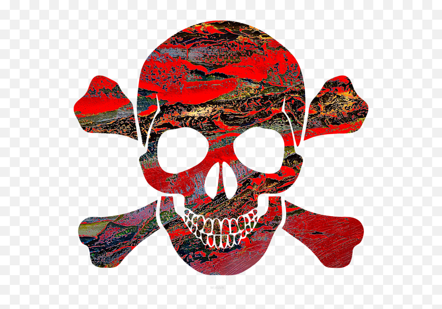 Tete De Mort Rougenoire Megva Carry - All Pouch Black Skull Stickers Emoji,Le Tableau Des Emotions