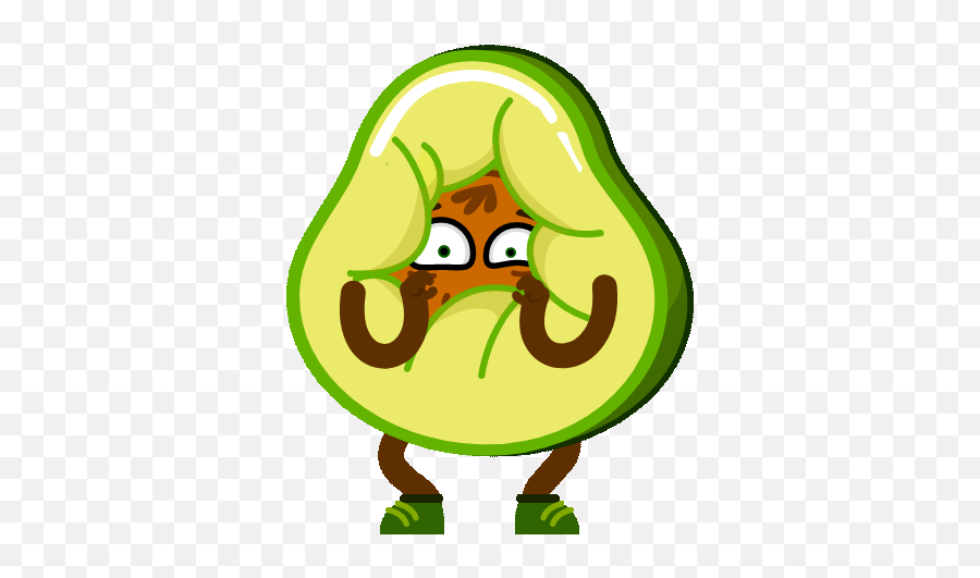 Funny Avocado Animated Sticker - Happy Emoji,Avacado Emoticon