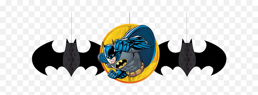 Batman Party Honeycomb Decorations - Batman Balloons Png Emoji,Batman Emoji