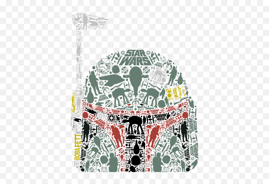 Star Wars Boba Fett Silhouette Helmet Fill Graphic Puzzle - Sketch Emoji,Boba Fett Emoticon Art