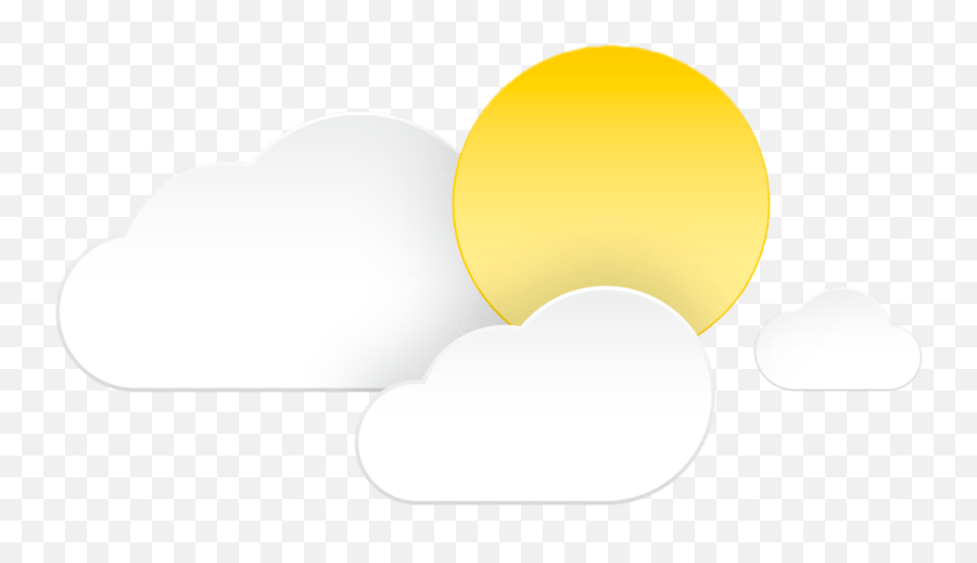Ios14 Copy Emoji,White Sun Small Cloud Emoji