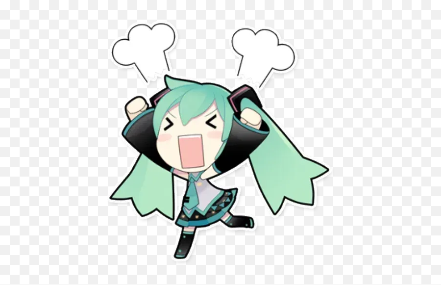 Miku Pacote De Sticker - Stickers Cloud Emoji,Weeabboo Emoticons