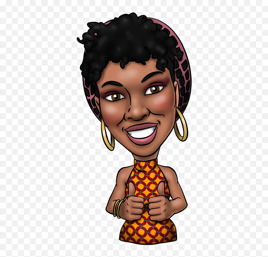 Express Yourself Themed Stickers Afro Emoji Black Cartoon - African Emoji,Black Girl Emoji