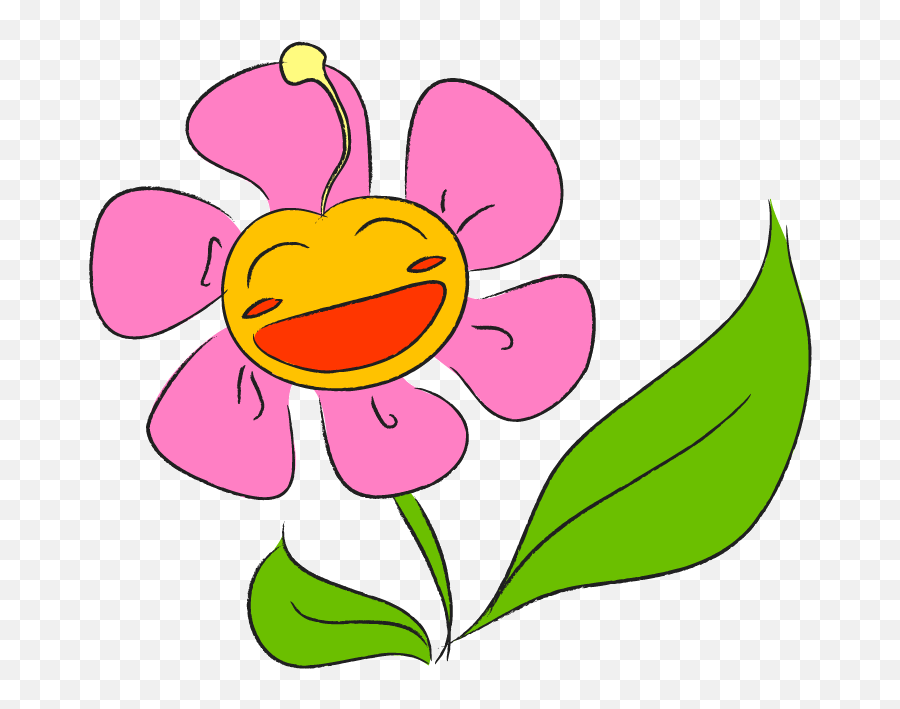Animated Flowers With Faces - Clipart Best Flower Emoji,Flower Emoticons
